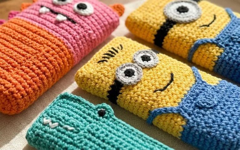 6 Fun Pencil Case Free Crochet Patterns